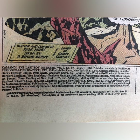 Vintage 1976 No. 37 Kamandi DC Super-Star Comic Book - Picture 3 of 4